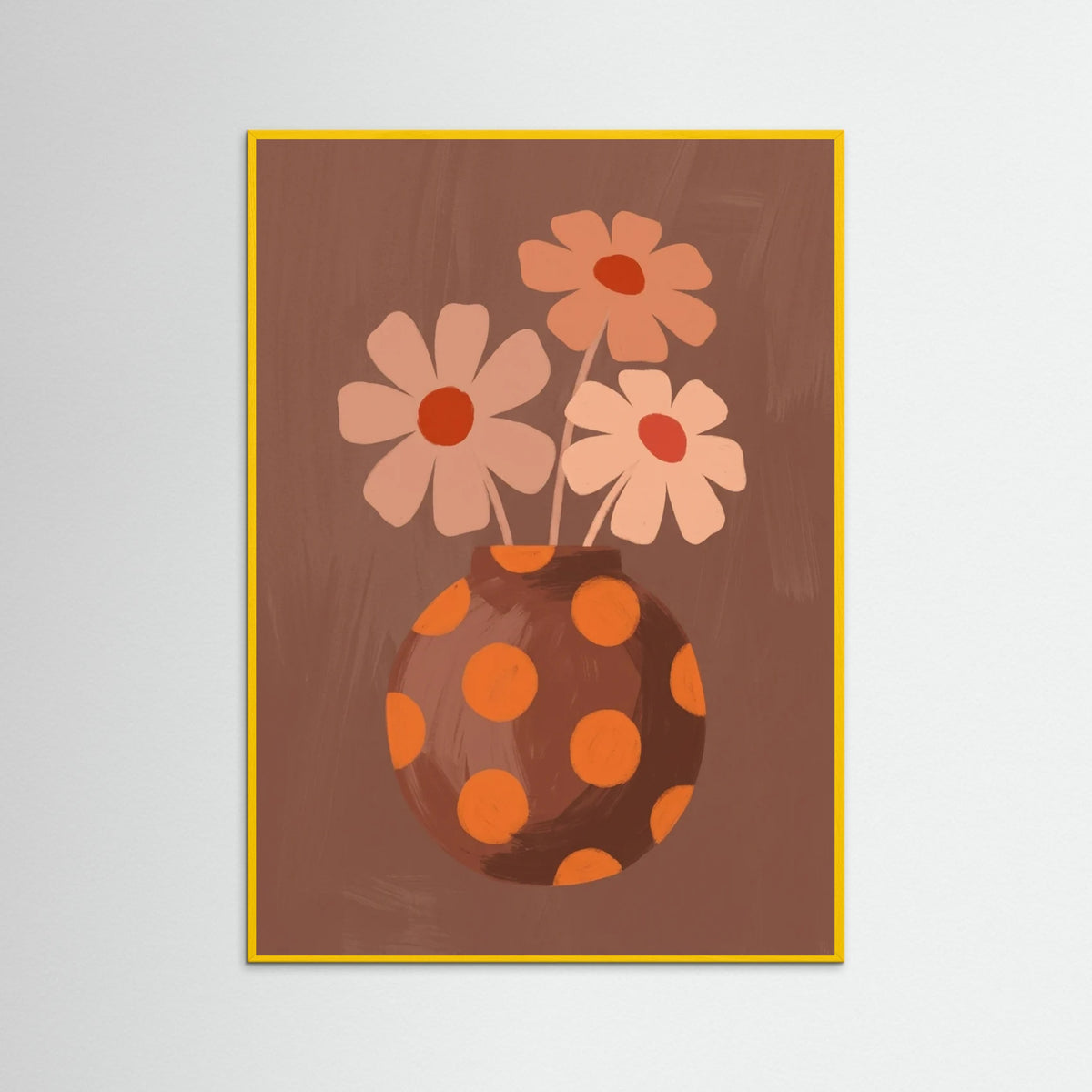 Yellow Wood Patterned Portrait