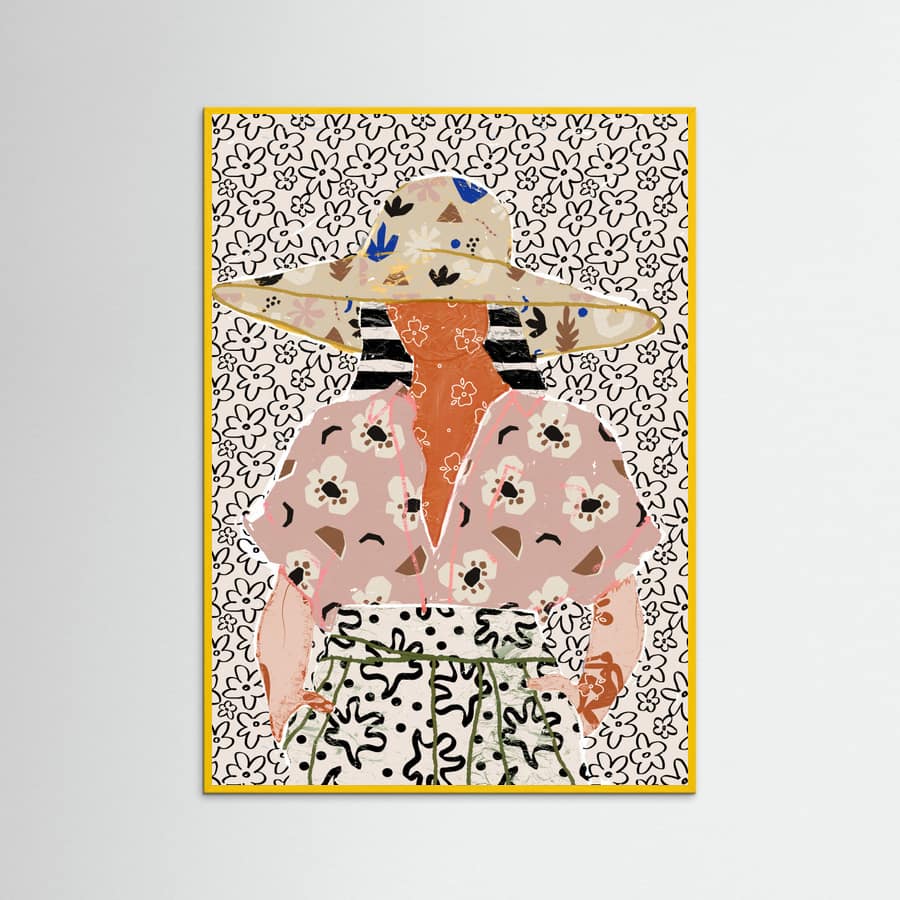 Yellow Wood Patternplayno.14 Poster