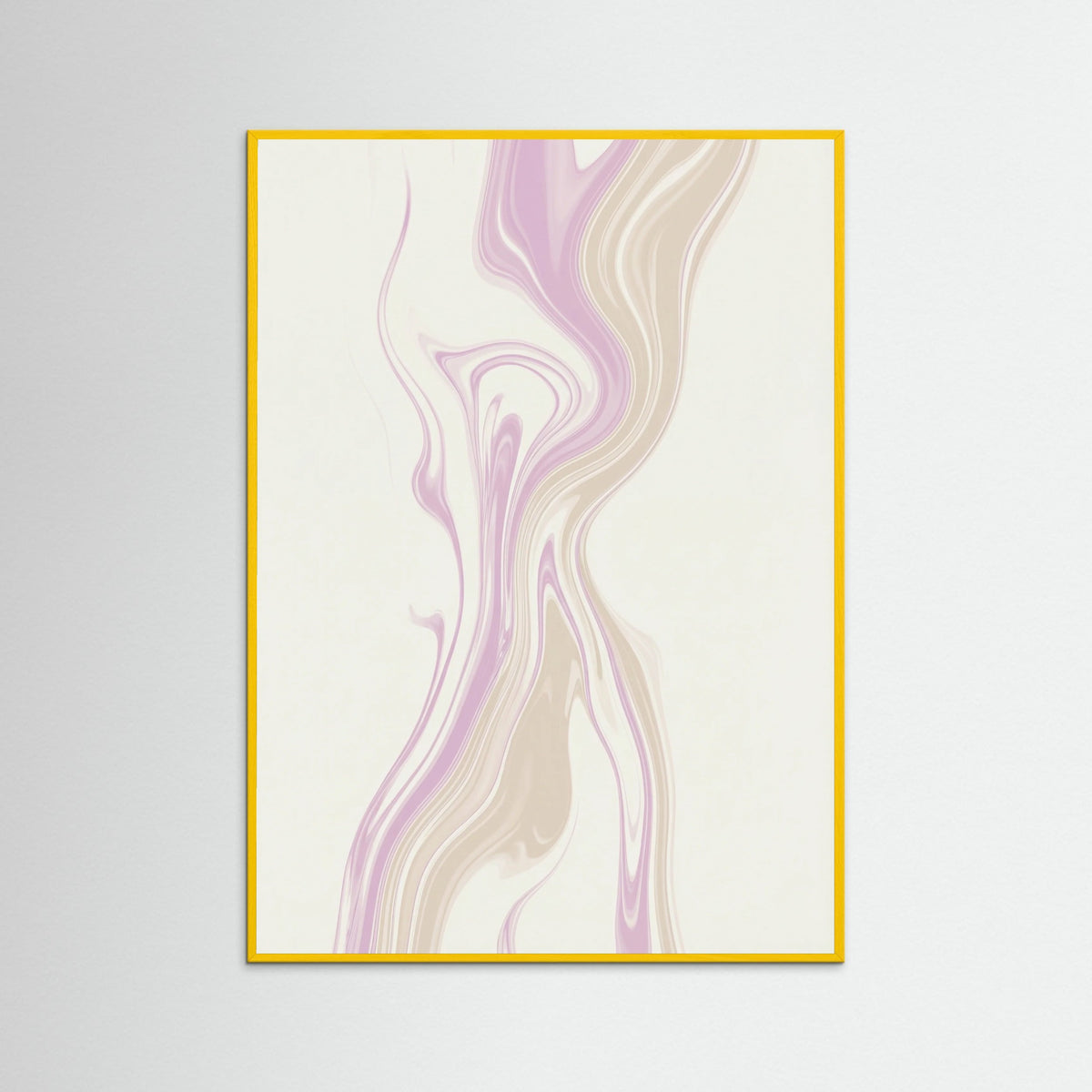 Yellow Wood Peaceful Marbling