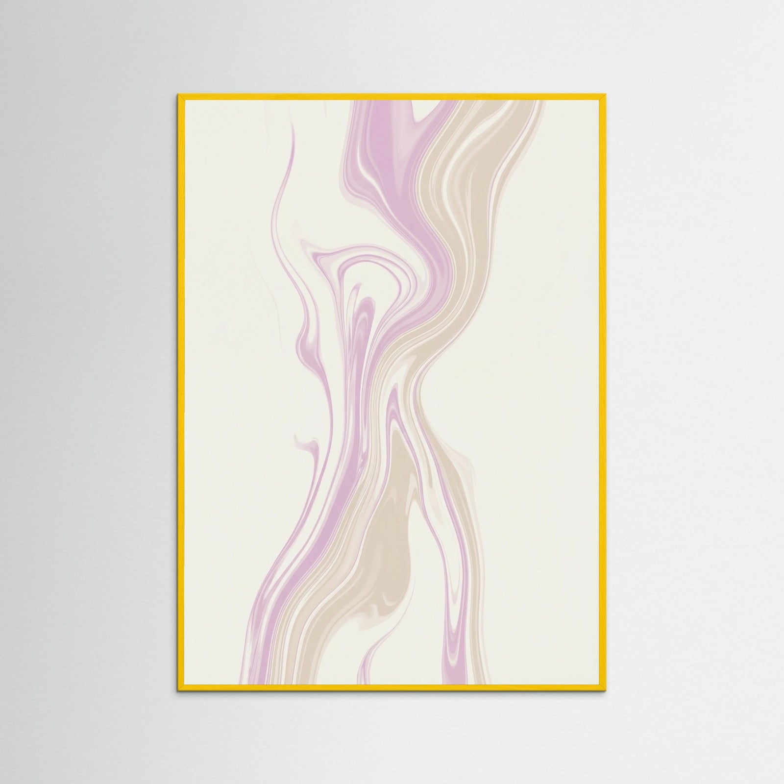 Yellow Wood Peaceful Marbling