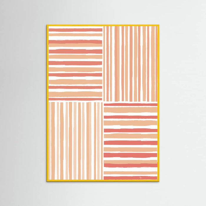 Peach Stripes Poster – Poster und Kunstdruck