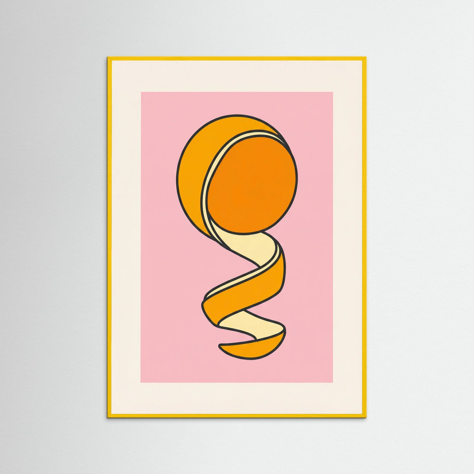 Yellow Wood Peeled Banana Pop