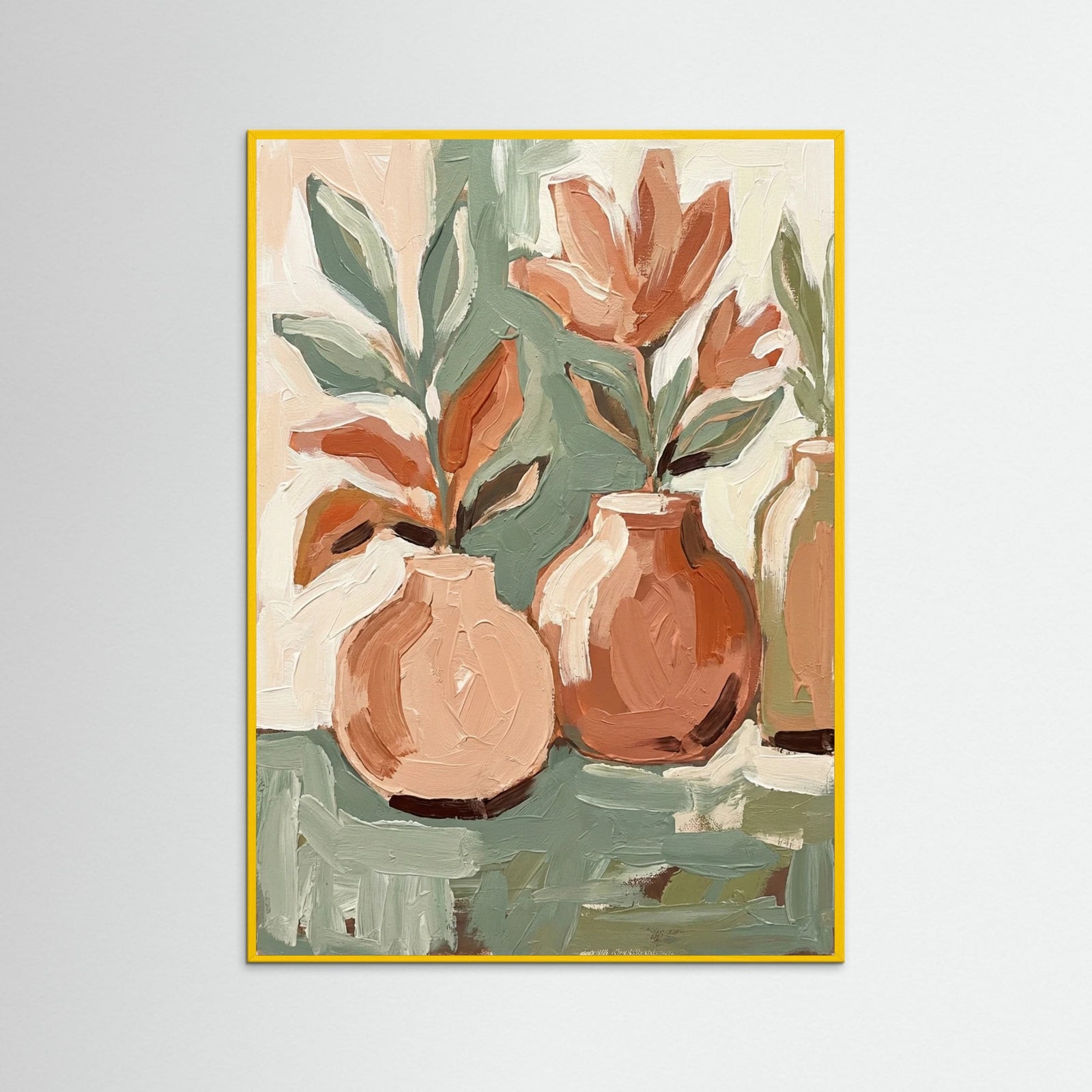 Yellow Wood Petal Strokes