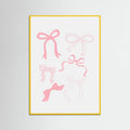 Pink Bows Poster – plakat og kunsttryk