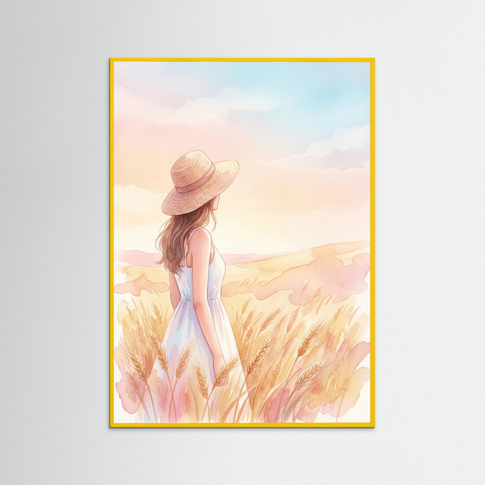 Yellow Wood Pink Cowgirl Dream