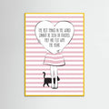 Pink Heart Poster – Poster und Kunstdruck