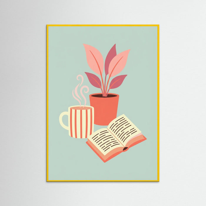Yellow Wood Pink Hour