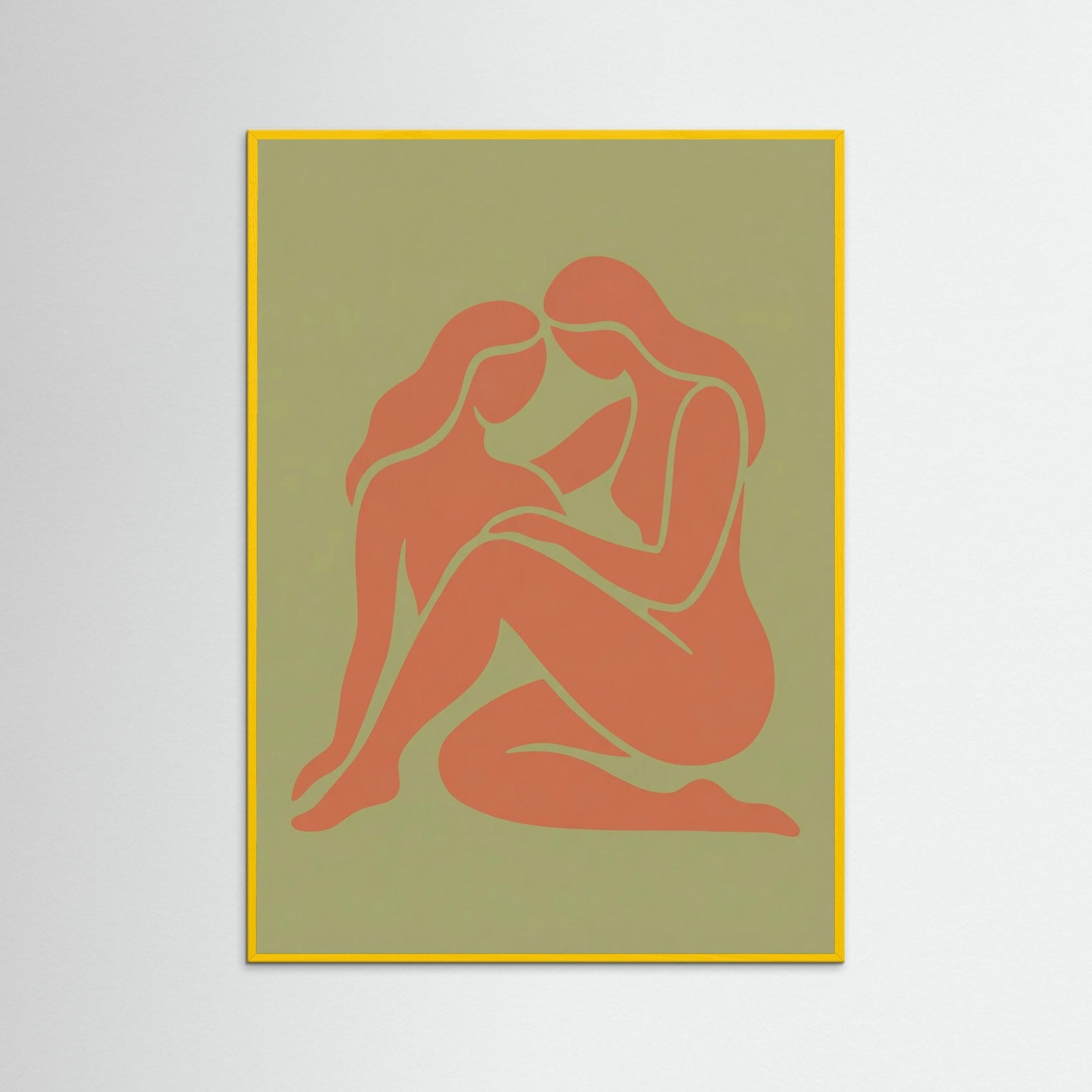 Yellow Wood Pink Serenity