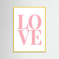 Yellow Wood Pink Typography Bliss