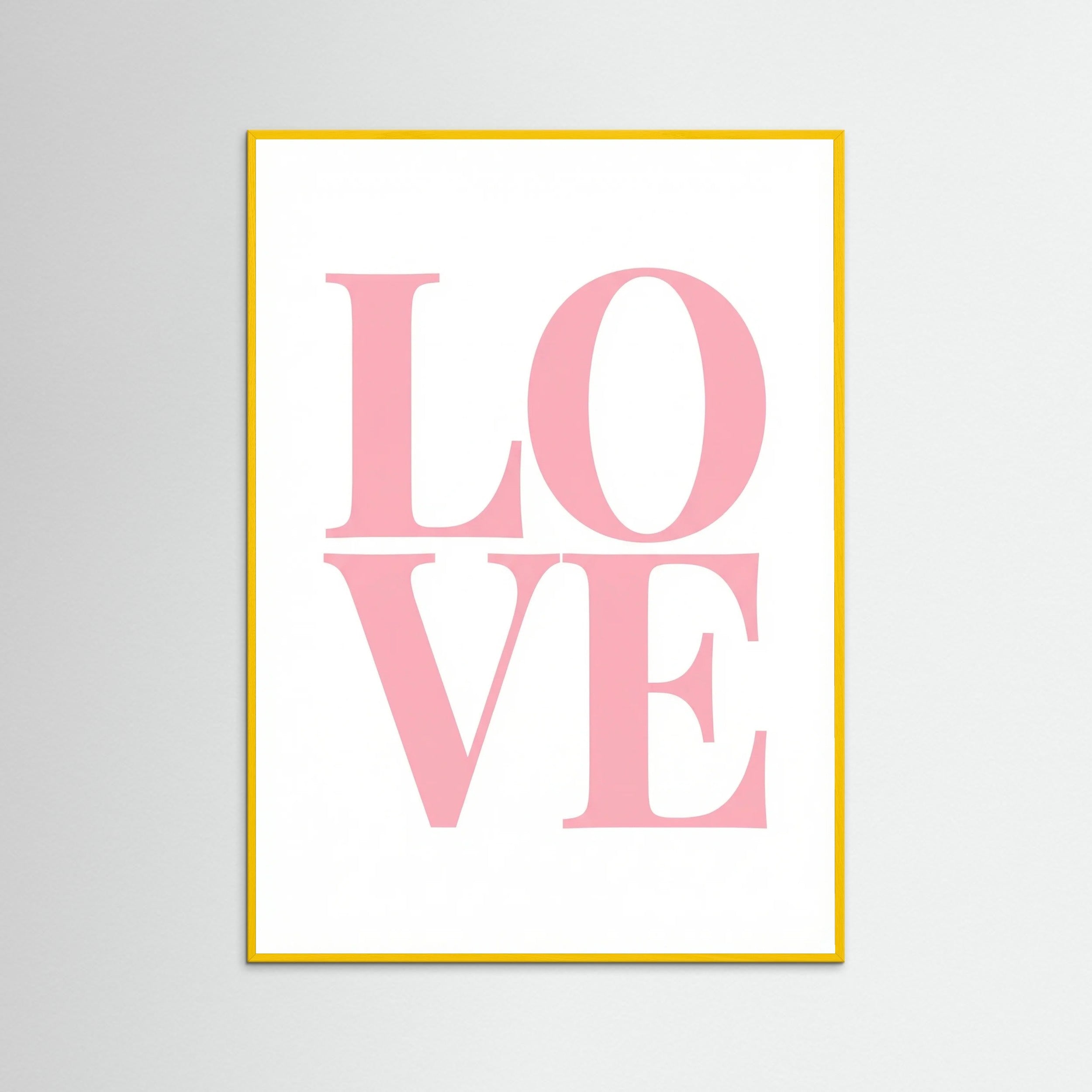 Yellow Wood Pink Typography Bliss