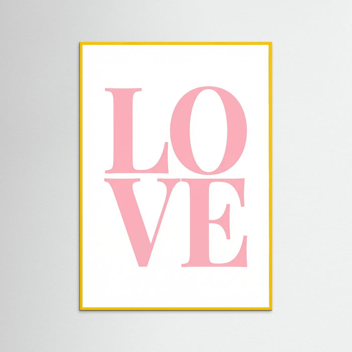 Yellow Wood Pink Typography Bliss