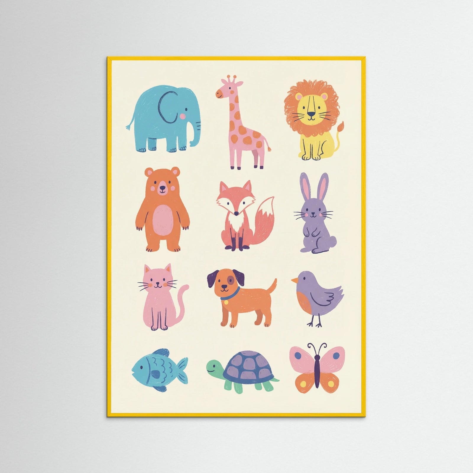 Yellow Wood Playful Alphabet