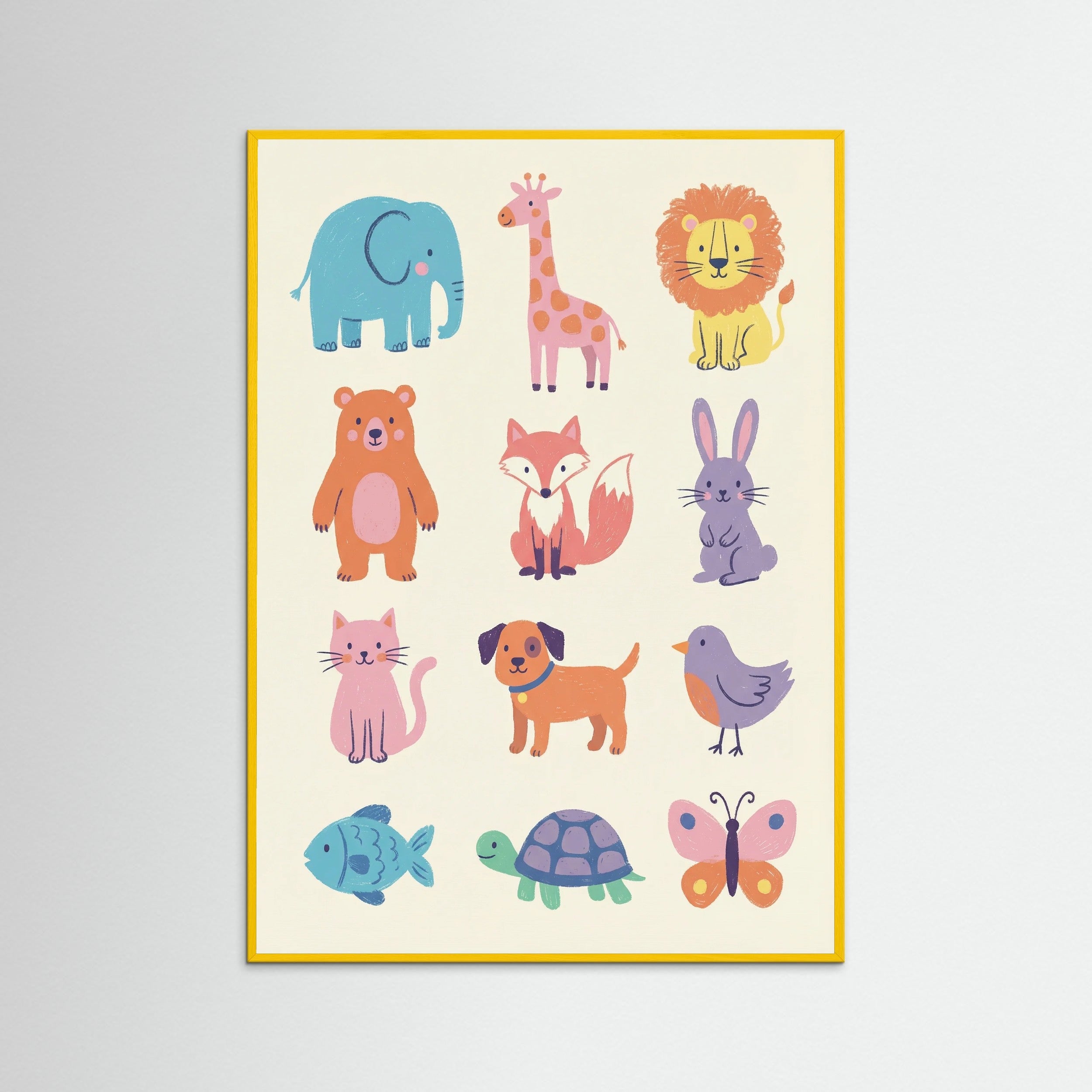 Yellow Wood Playful Alphabet