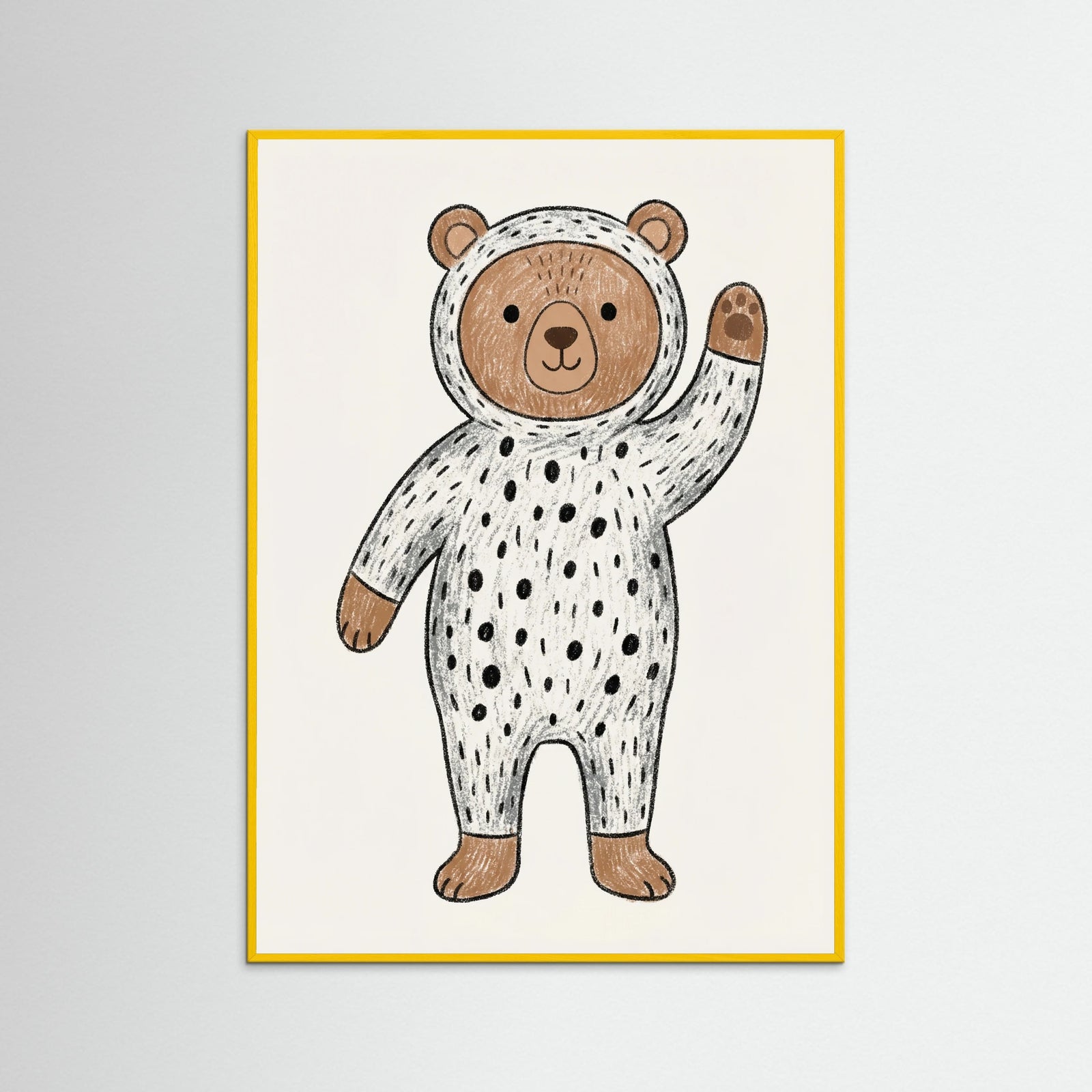 Yellow Wood Playful Cat Suit