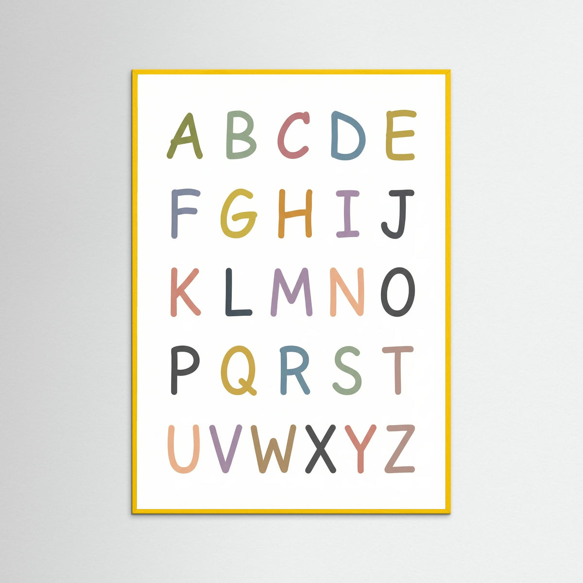 Yellow Wood Playful Number Chart