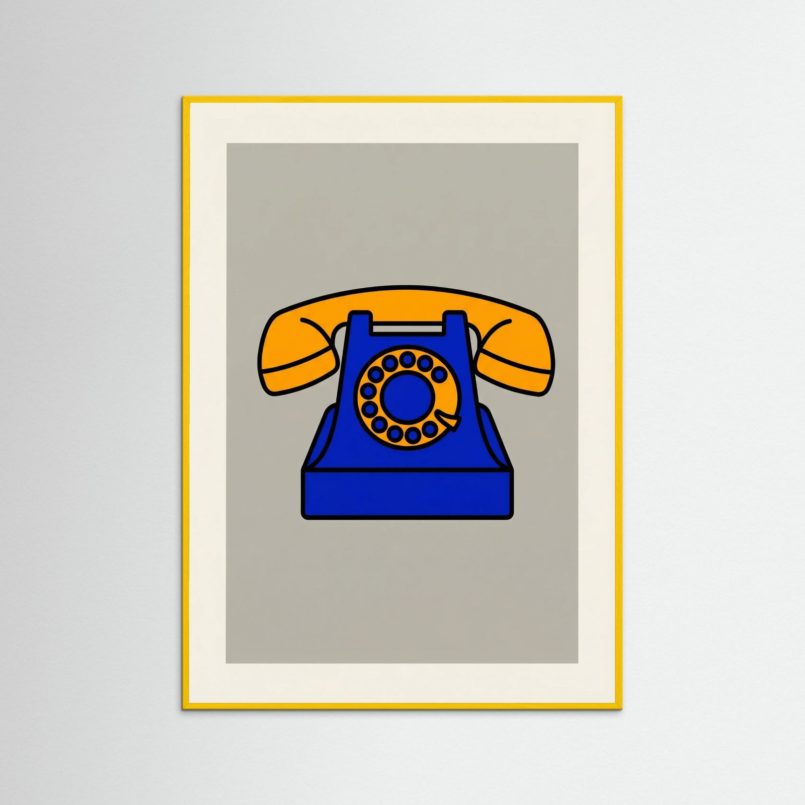 Yellow Wood Pop Art Banana