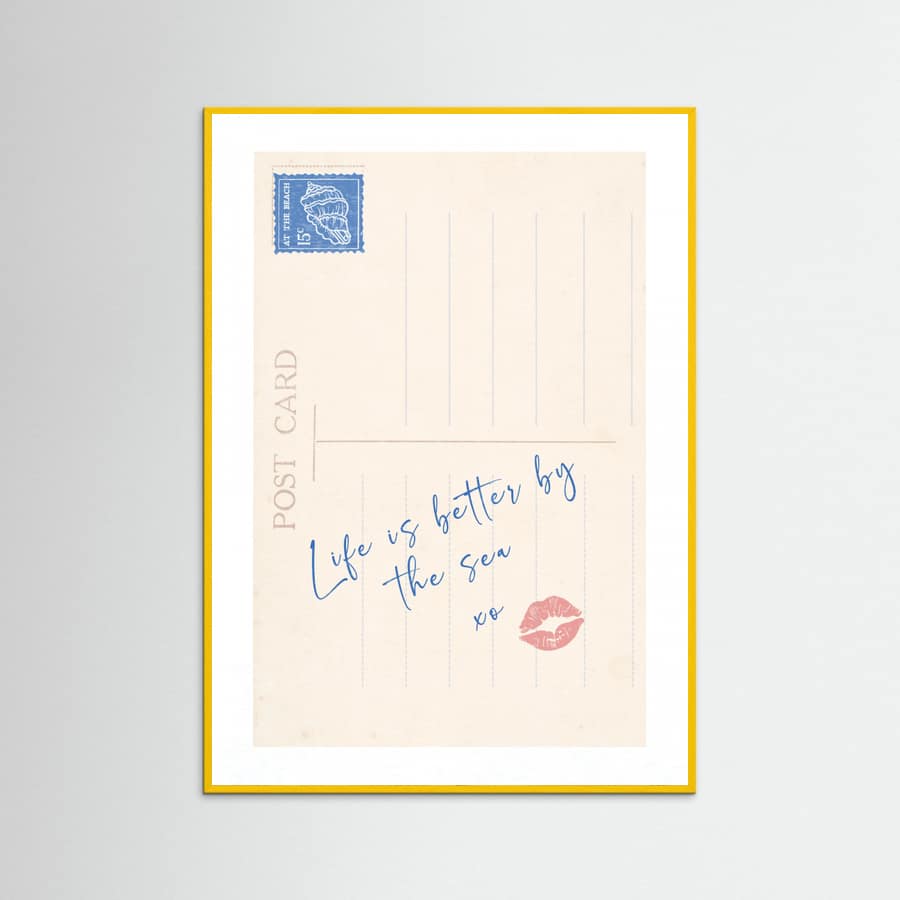 Postcard Life Is Better Poster – plakat og kunsttryk