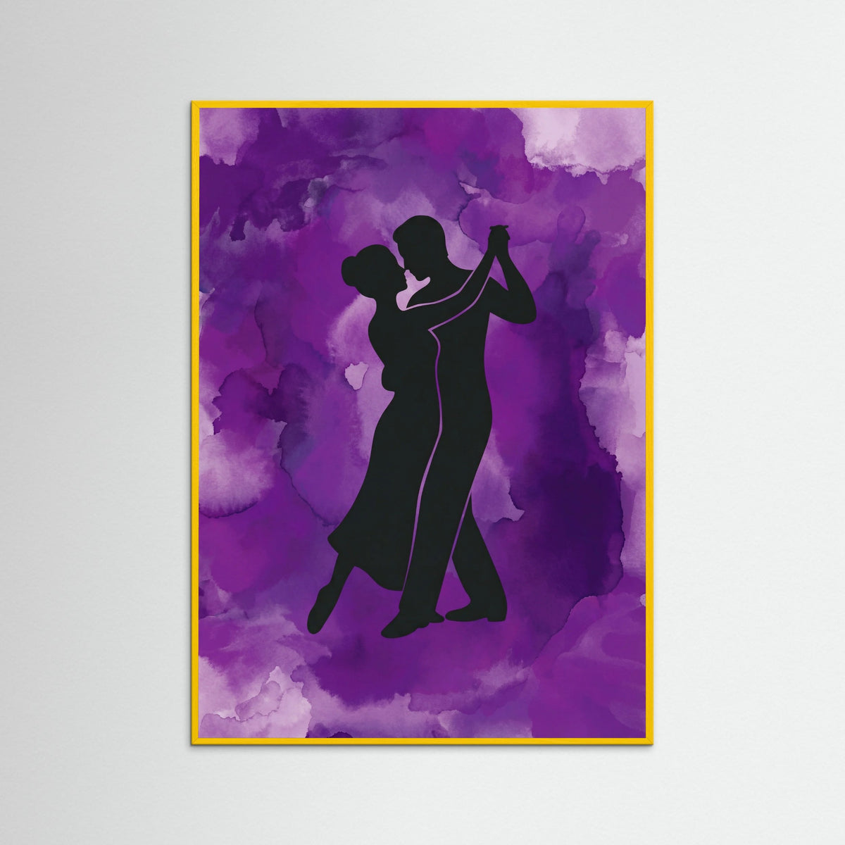 Yellow Wood Purple Embrace