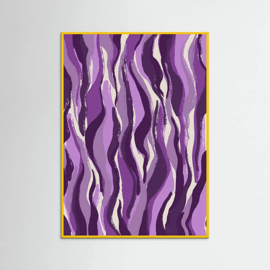 Purple Flame Waves Poster – plakat og kunsttryk
