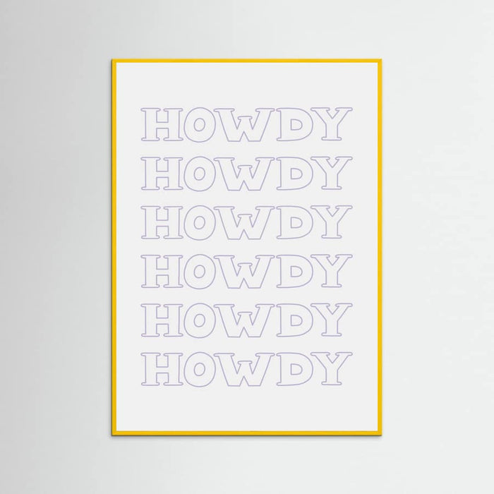 Plakat Purple Howdy – plakat i druk artystyczny