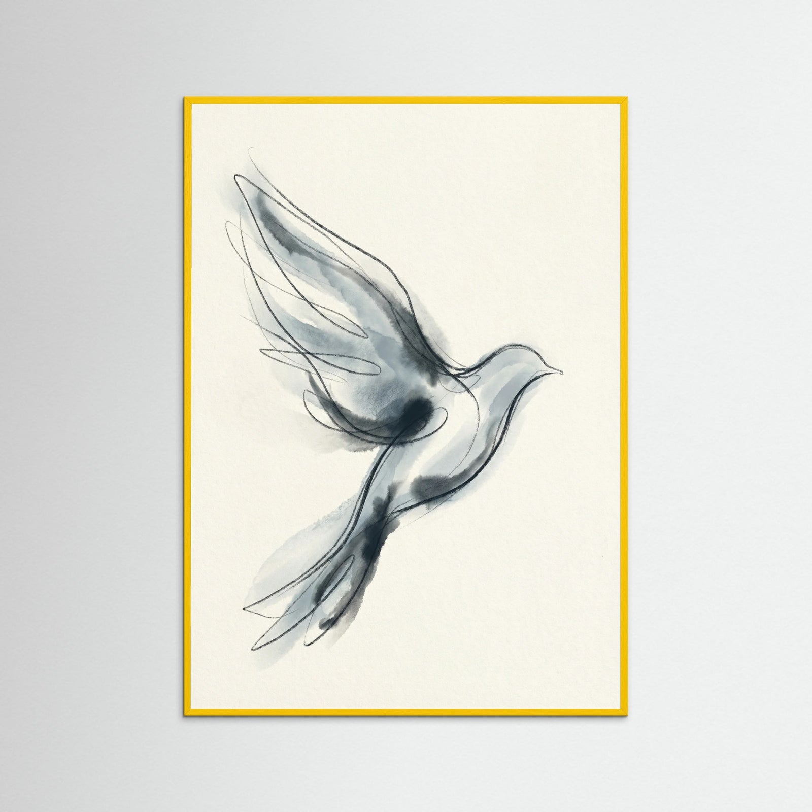 Yellow Wood Quiet Abstraction