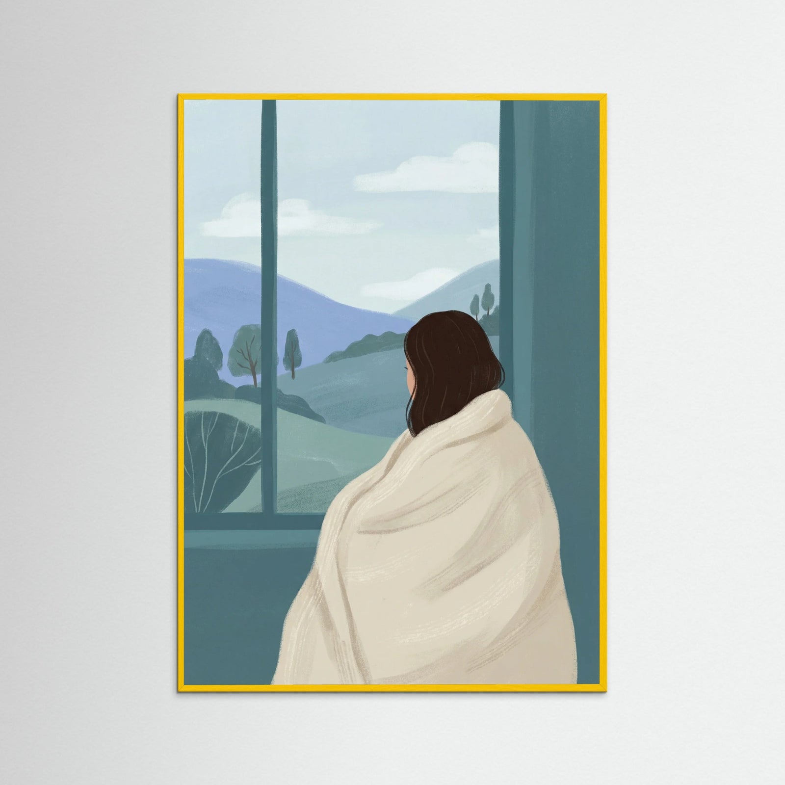 Yellow Wood Quiet Coffee Moment