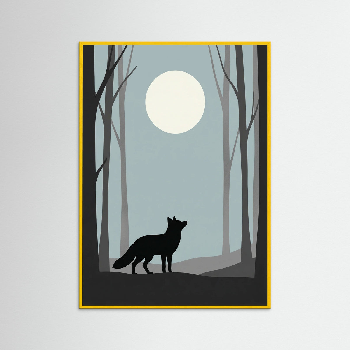 Yellow Wood Quiet Contemplation Black