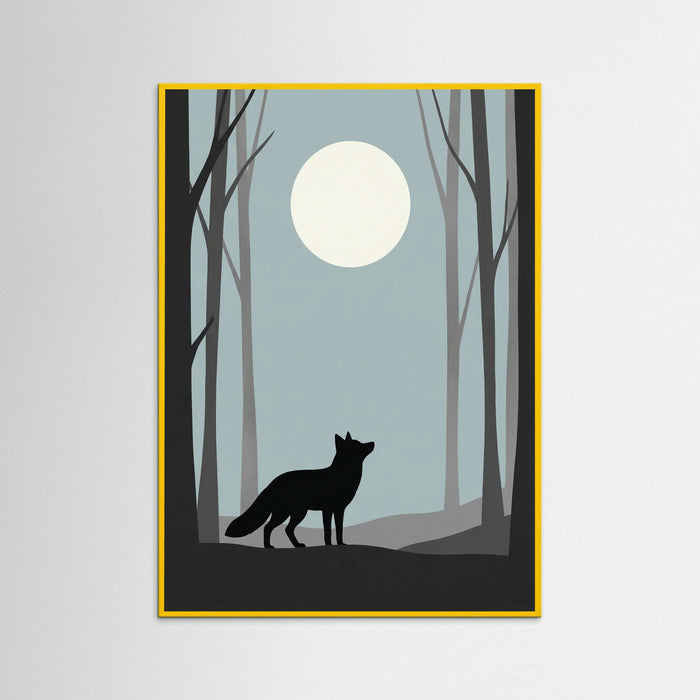 Yellow Wood Quiet Contemplation Black