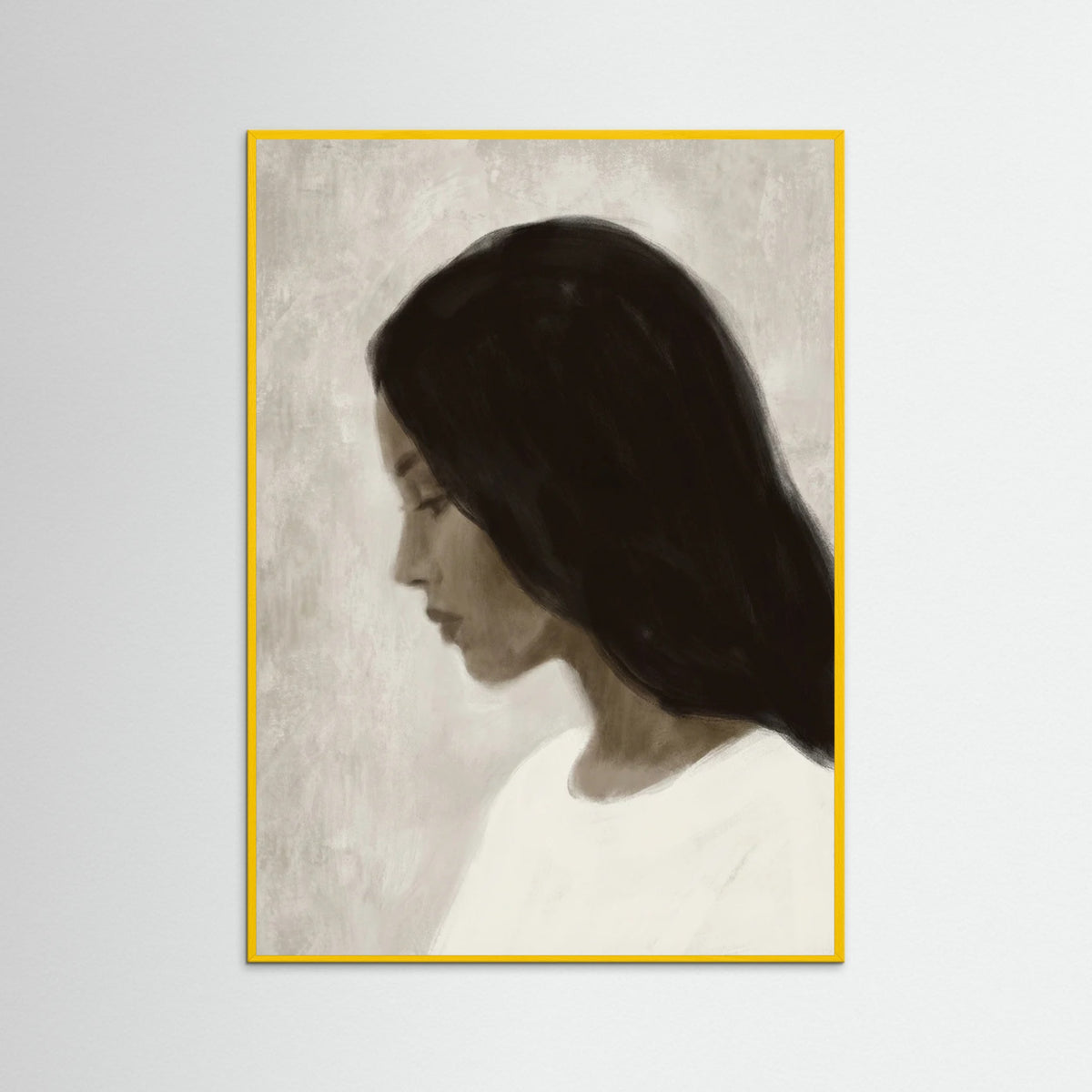 Yellow Wood Quiet Gaze