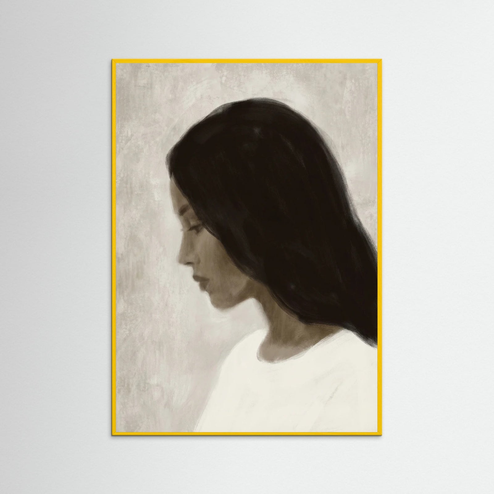 Yellow Wood Quiet Gaze