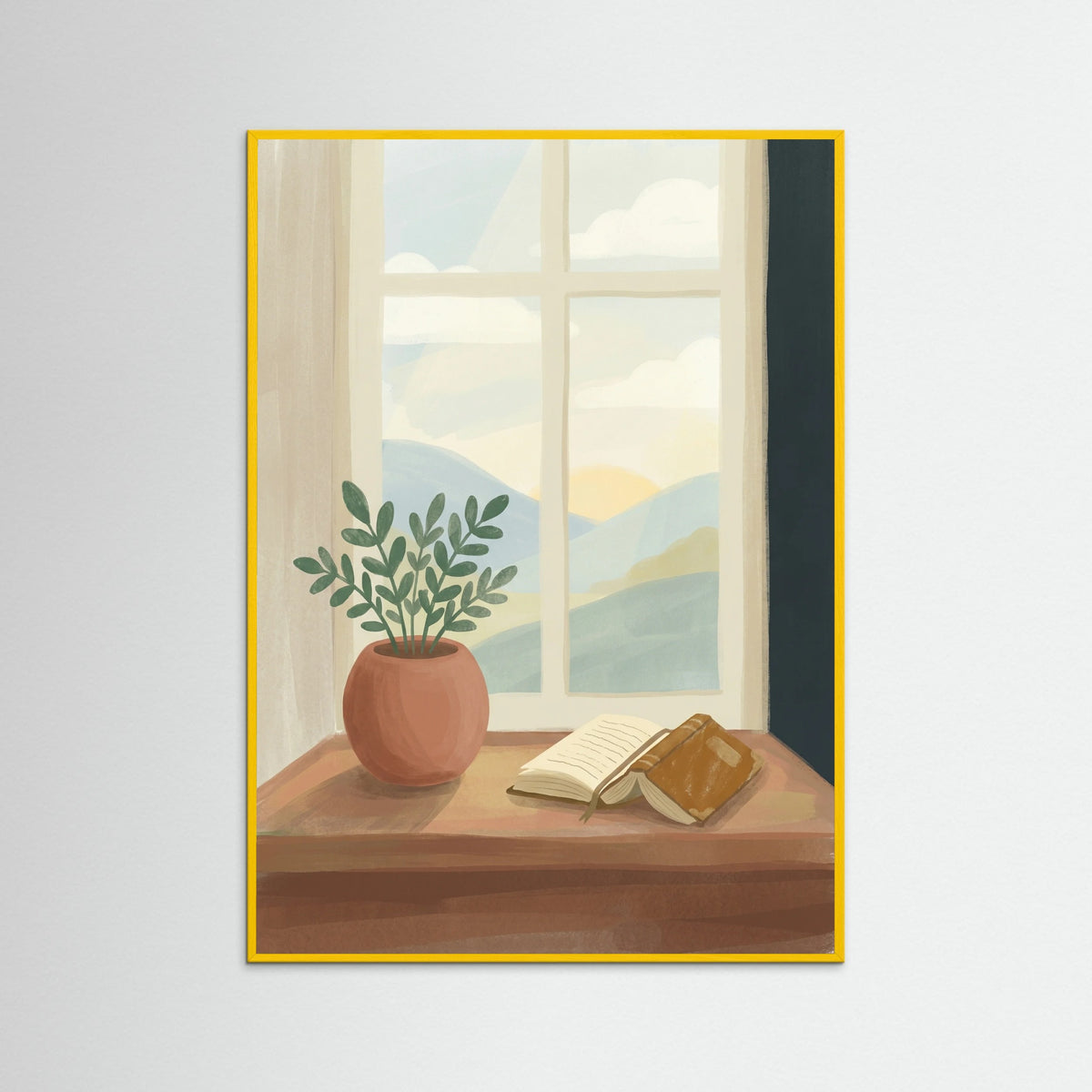 Yellow Wood Quiet Reflection