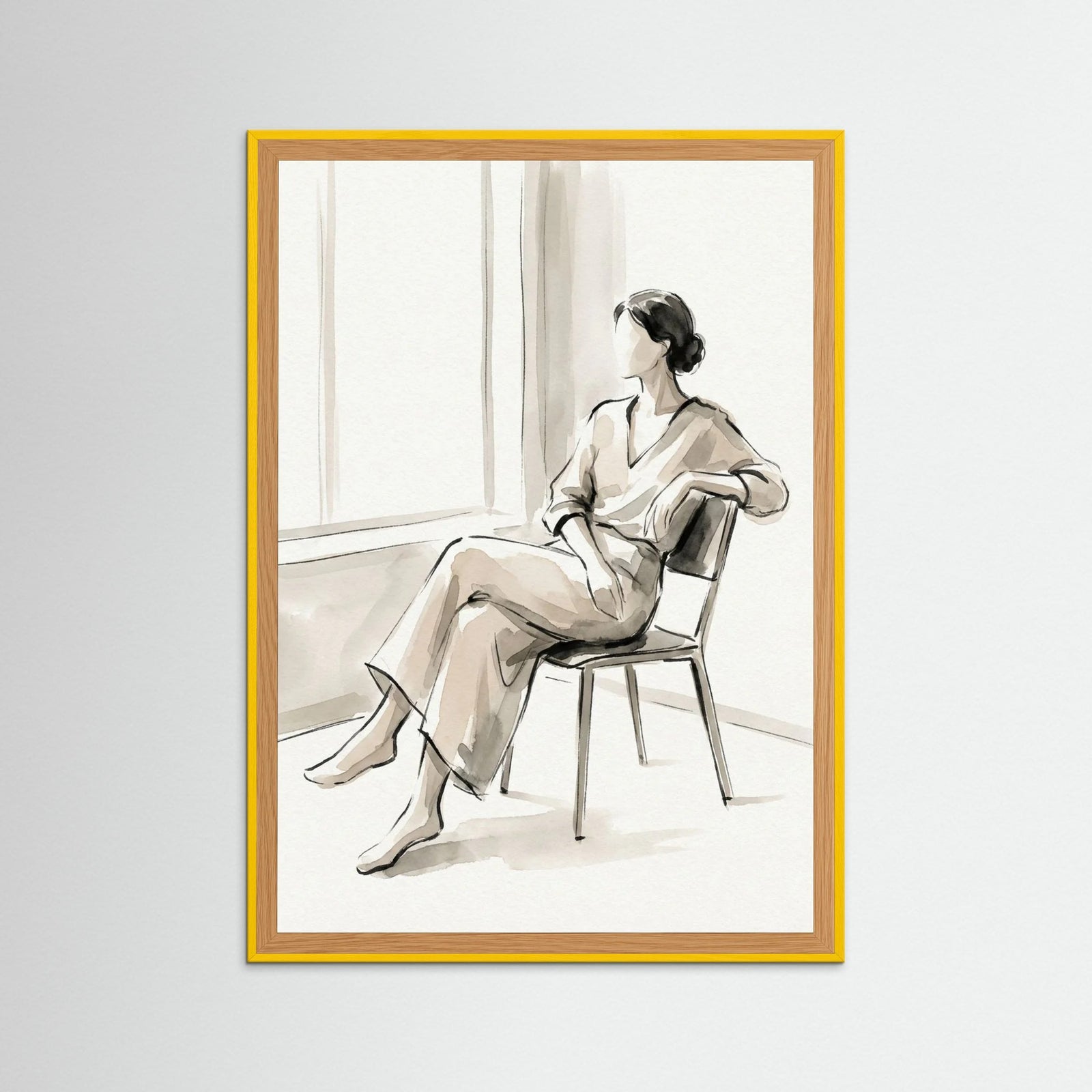 Yellow Wood Quiet Reflection