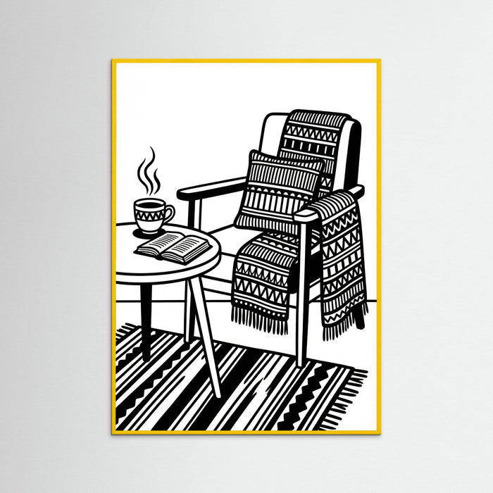Yellow Wood Quiet Repose Black