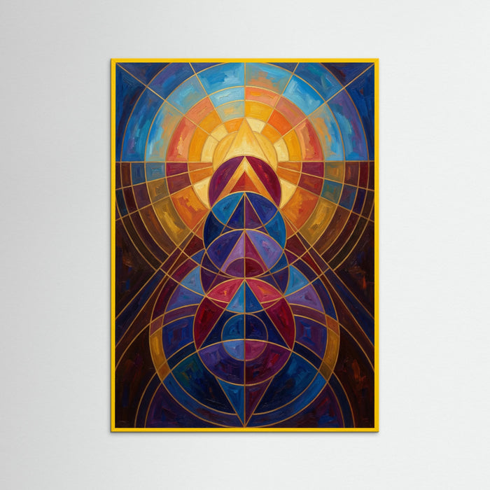 Yellow Wood Radiant Mandala