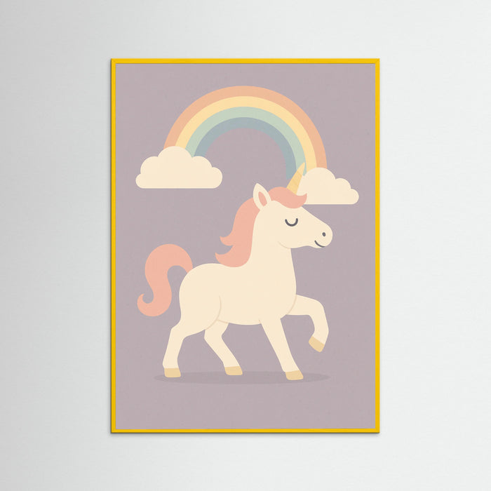 Yellow Wood Rainbow Clouds