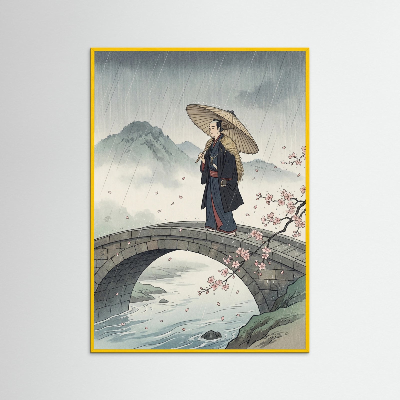 Yellow Wood Rainy Day Promenade