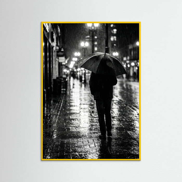 Yellow Wood Rainy Metropolis