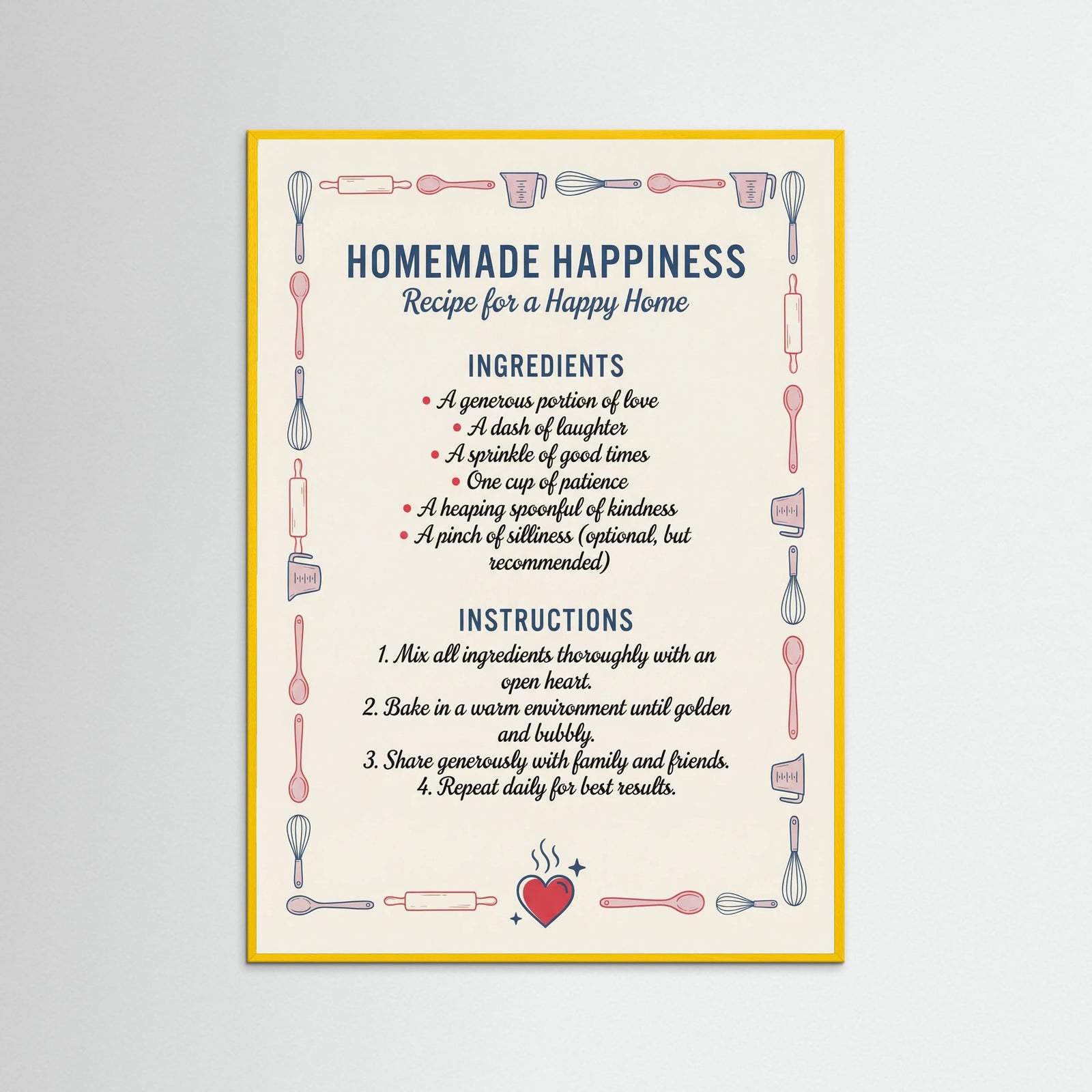 Yellow Wood Recipe for Joy