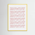 Red Howdy Poster – poster and art print
