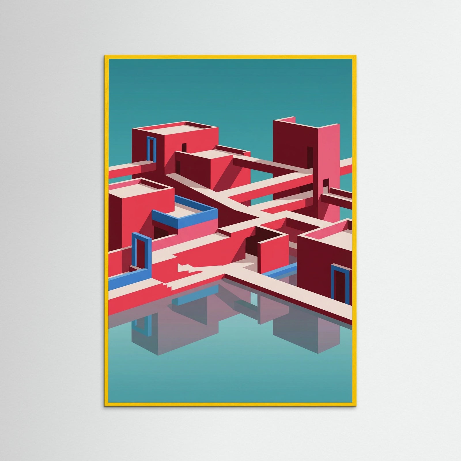 Yellow Wood Red Labyrinth