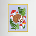 Yellow Wood Red Leaf Hare