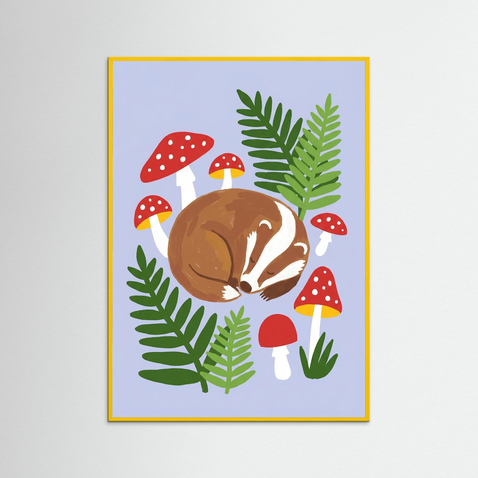 Yellow Wood Red Leaf Hare