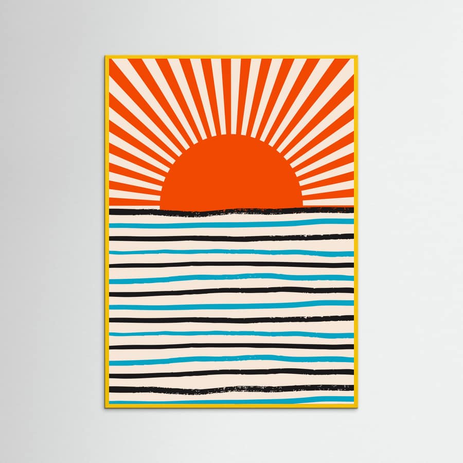 Poster Red Sun and Sea – poster e stampa artistica