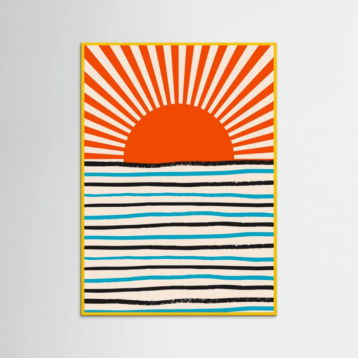 Poster Red Sun and Sea – poster e stampa artistica