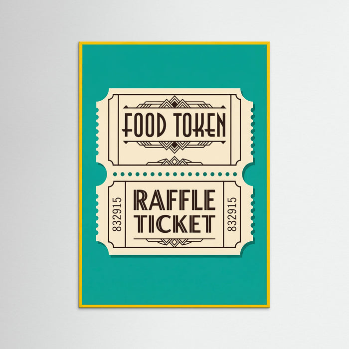 Yellow Wood Retro Beverage Tokens
