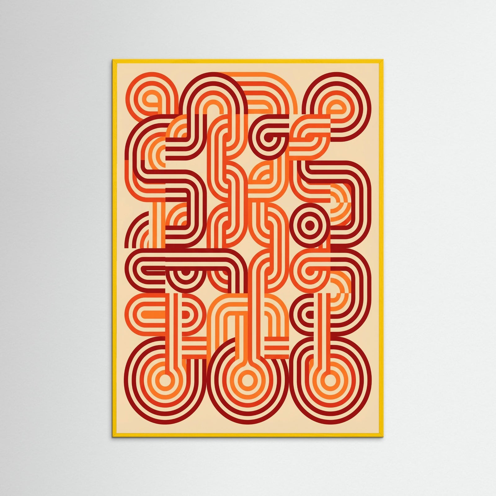 Yellow Wood Retro Curves