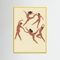 Yellow Wood Rhythmic Human Forms