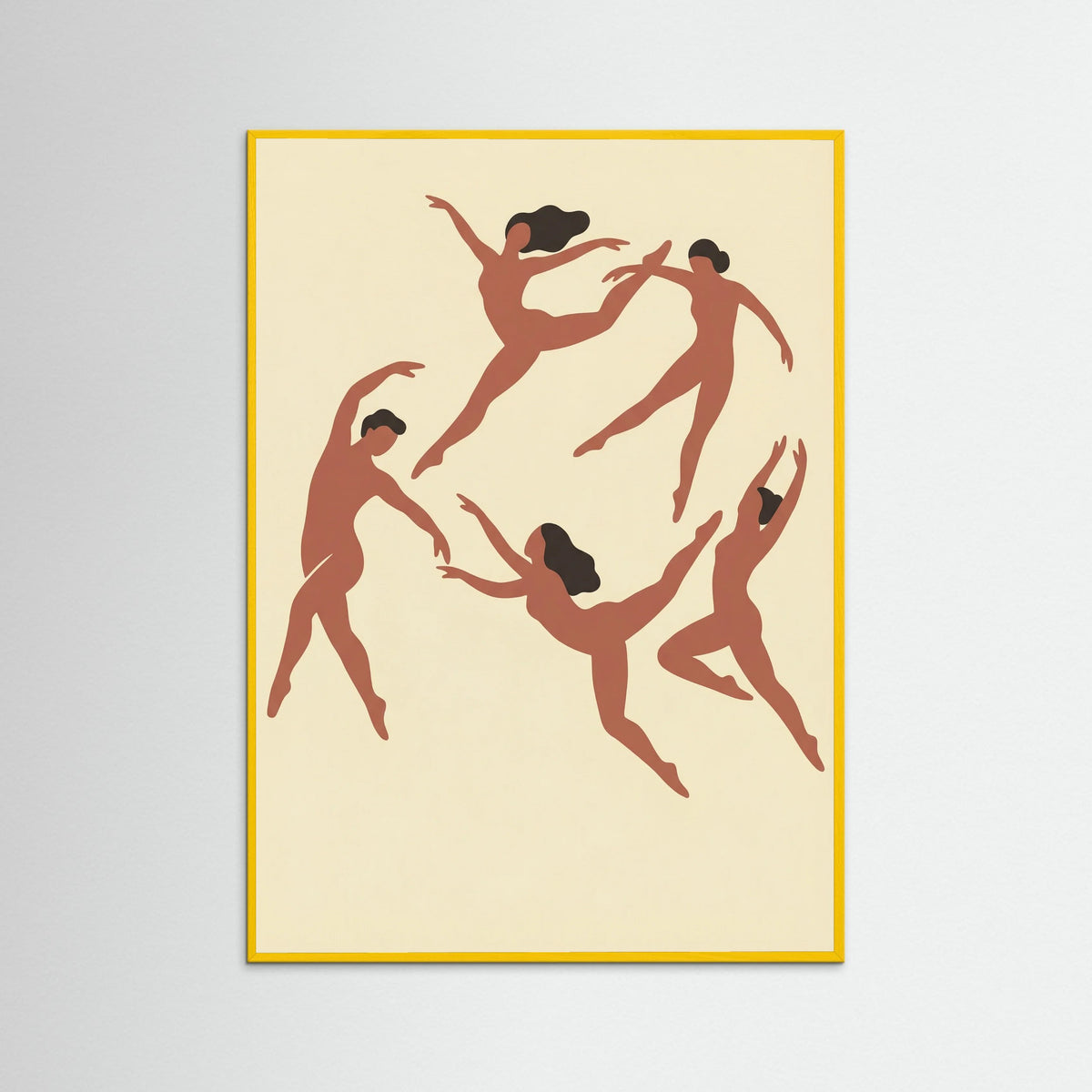 Yellow Wood Rhythmic Human Forms
