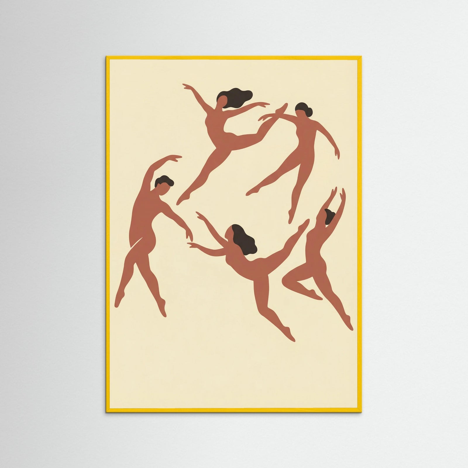 Yellow Wood Rhythmic Human Forms