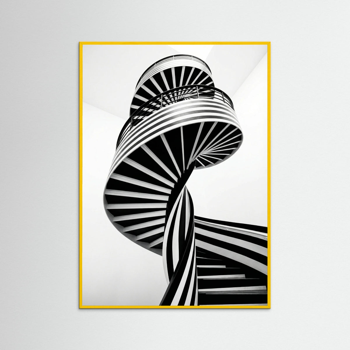 Yellow Wood Rhythmic Stripes